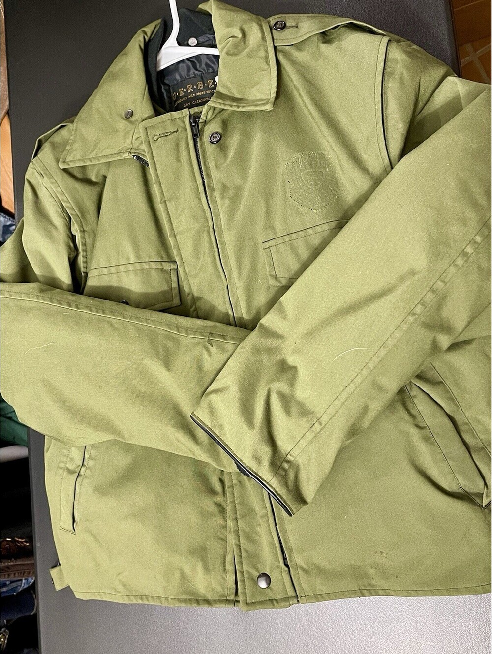 Gerber Coat Jacket Outerwear Gortex, Thinsulate 3M Green USA Mens 42 R
